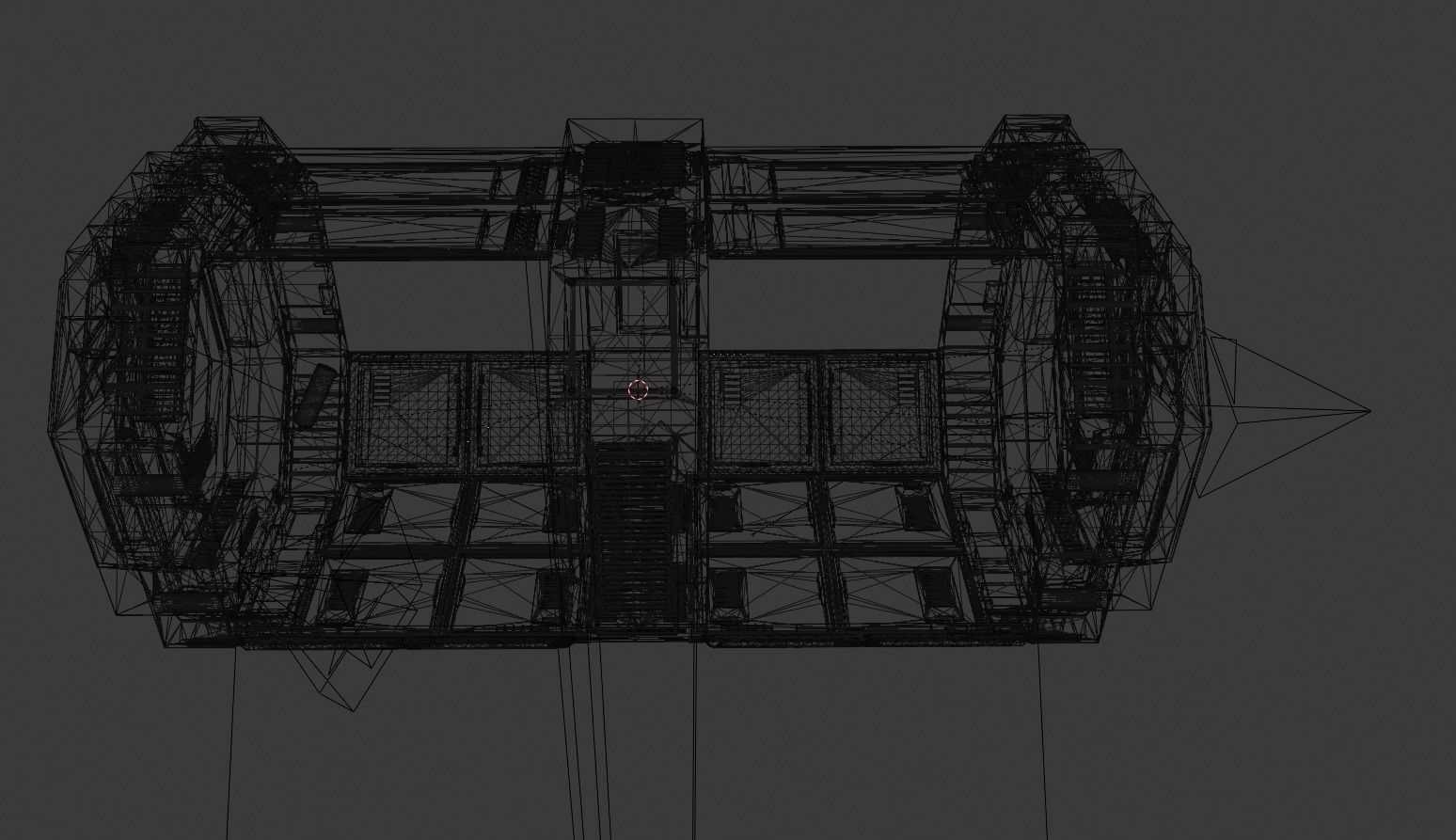 scifi corridor2 3D model_11