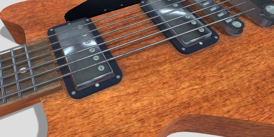 Guitar LG style 3D model_2