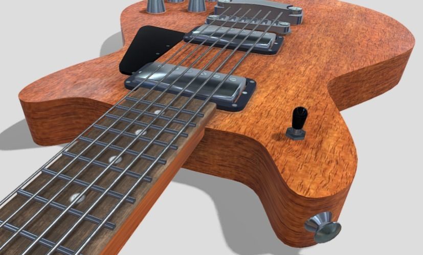 Guitar LG style 3D model_3