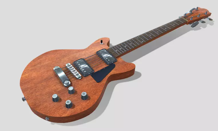 Guitar LG style 3D model_0