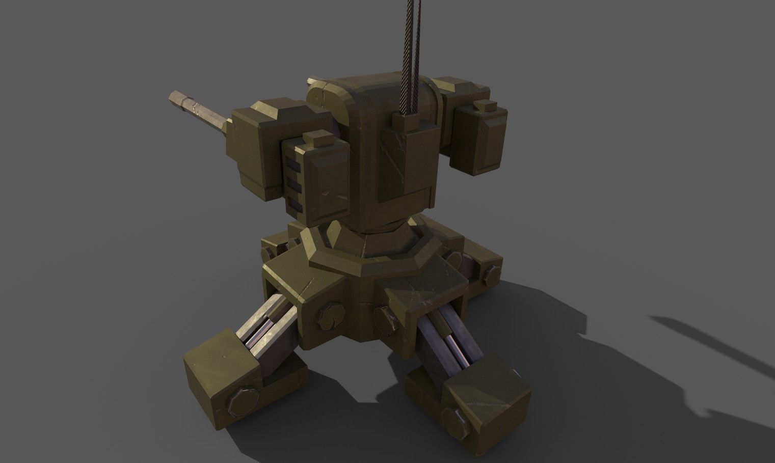 Tower Defense defensive tower  1 Low-poly 3D model_3