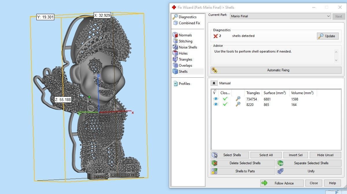 Mario  Pendant 3D Model  3D print model_13