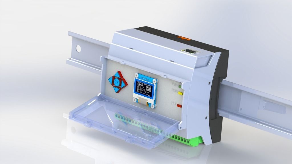 Arduino  Adaptation Multi - Module Housing Mount DIN Rail 3D print model_7