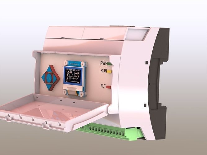 Arduino  Adaptation Multi - Module Housing Mount DIN Rail 3D print model