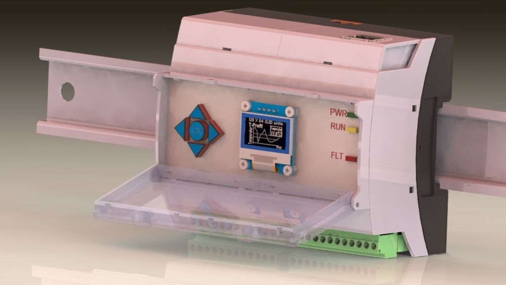 Arduino  Adaptation Multi - Module Housing Mount DIN Rail 3D print model_8