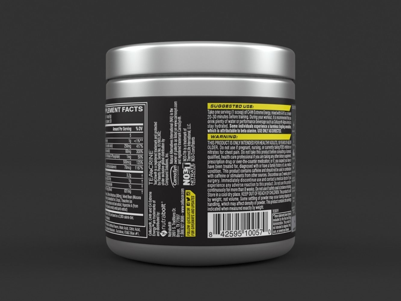 Cellucor C4 Extreme Energy Pre Workout Powder 3D model_6