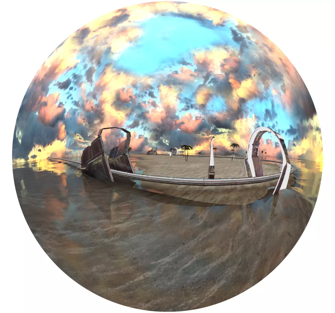 Colourful Sky - cheap and Low-poly 3D model