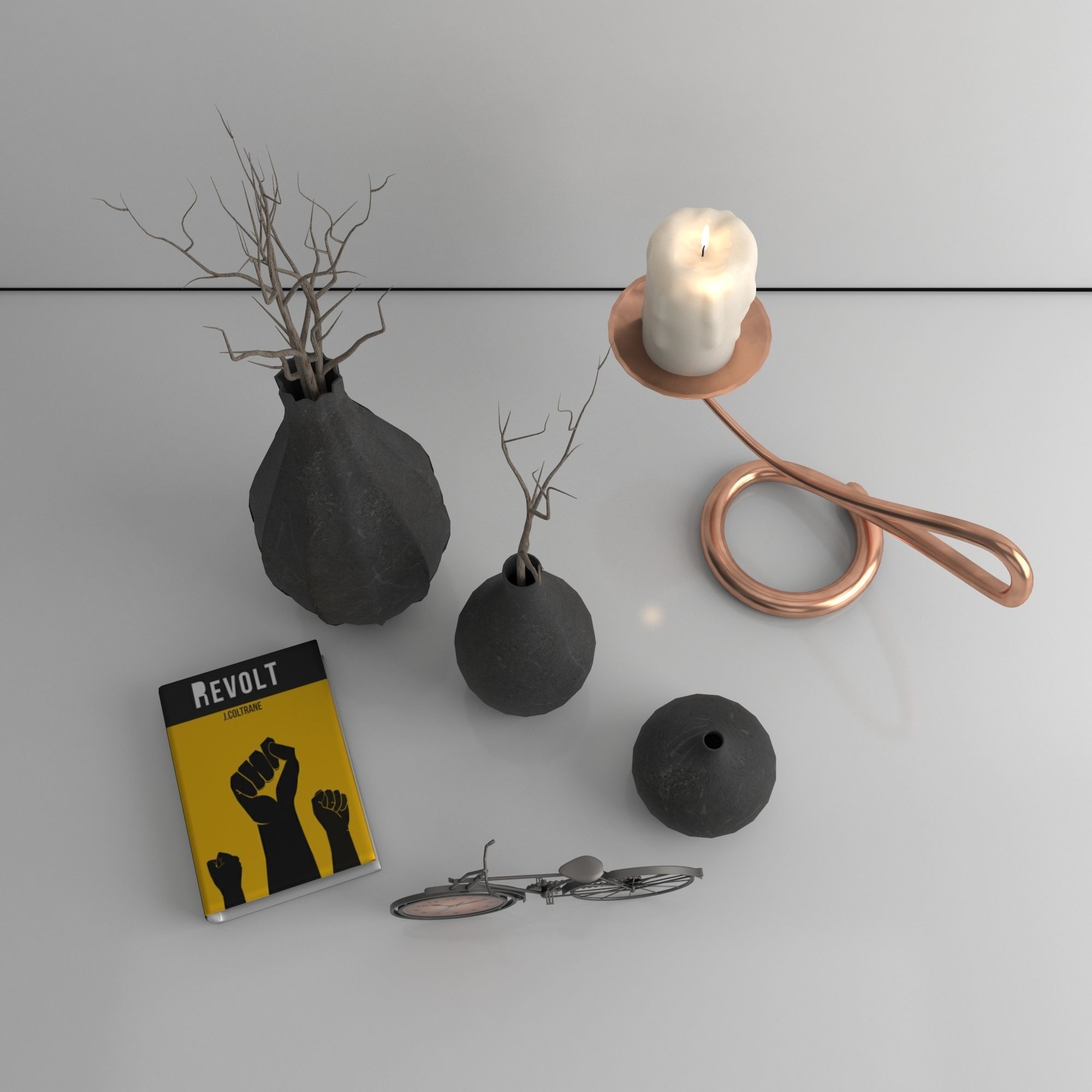 Decorative set Free 3D model_2