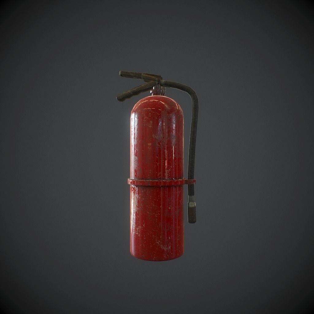Fire extinguisher pbr Low-poly 3D model_2