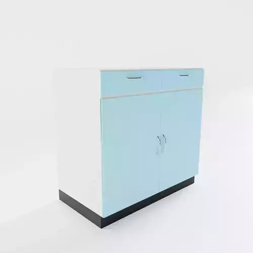 Vintage Kitchen Cabinet 3D model