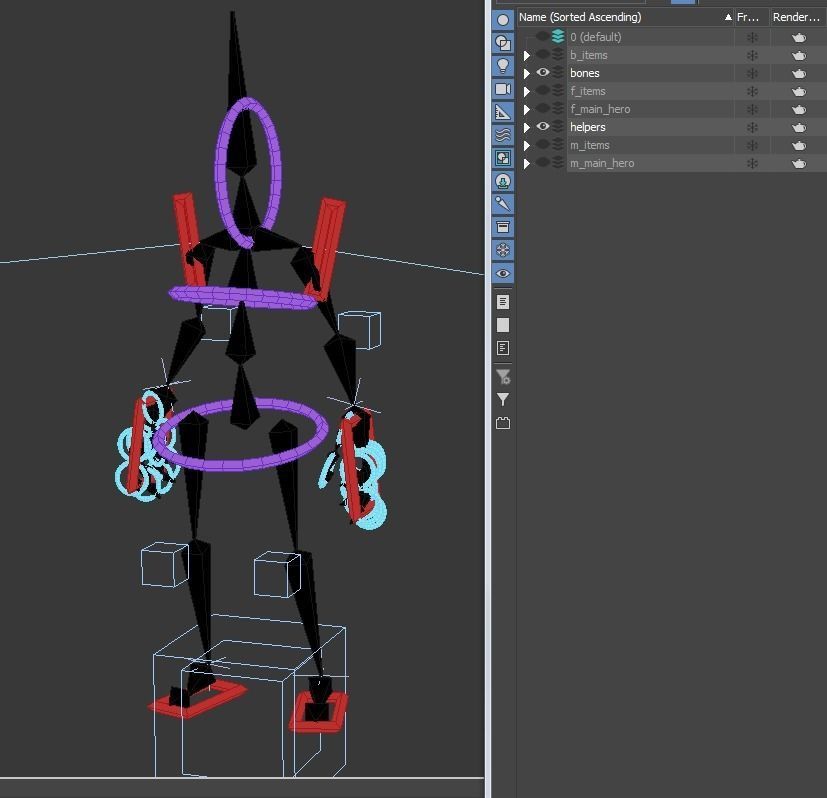 Modular character pack Low-poly 3D model_5
