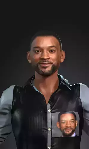 Will Smith  3D Character  3D model Ready for animation