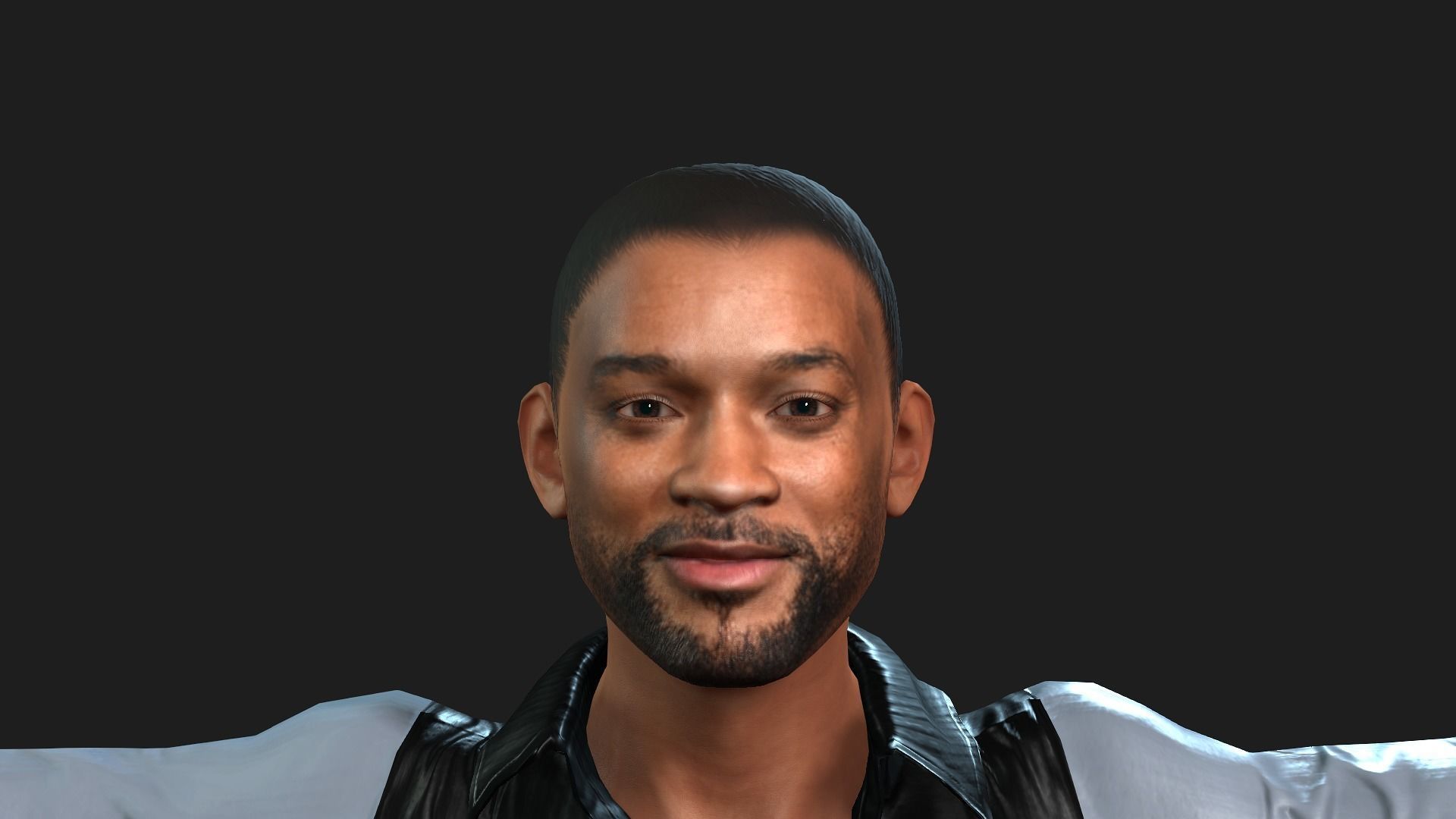 Will Smith  3D Character  3D model Ready for animation 3D model_3