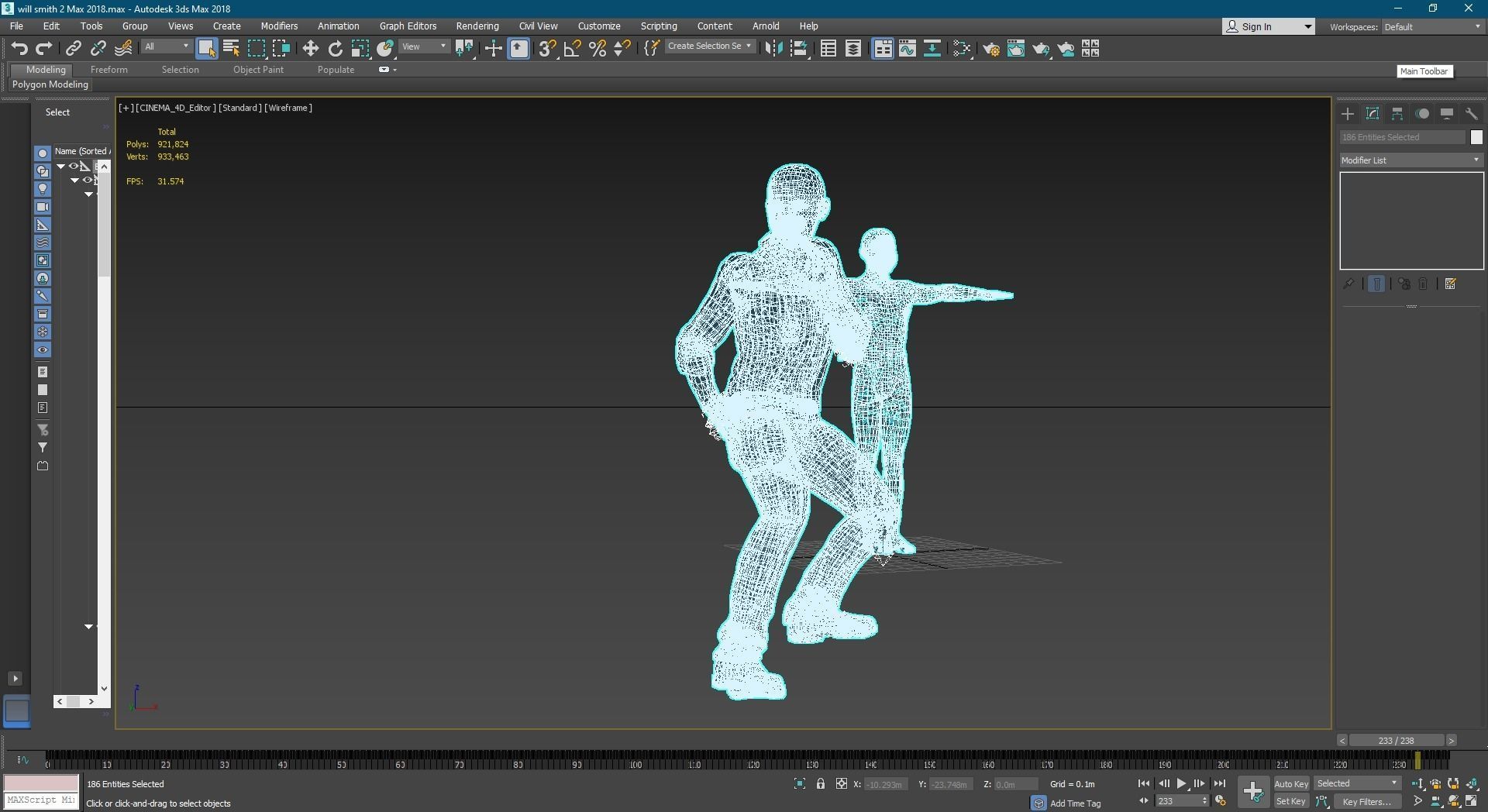 Will Smith  3D Character  3D model Ready for animation 3D model_13
