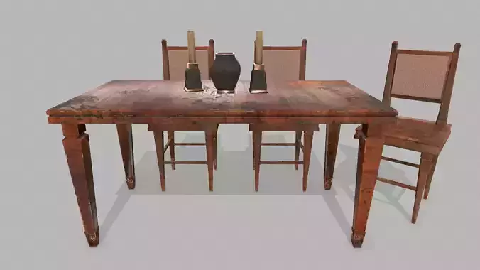 Table Set wooden chair