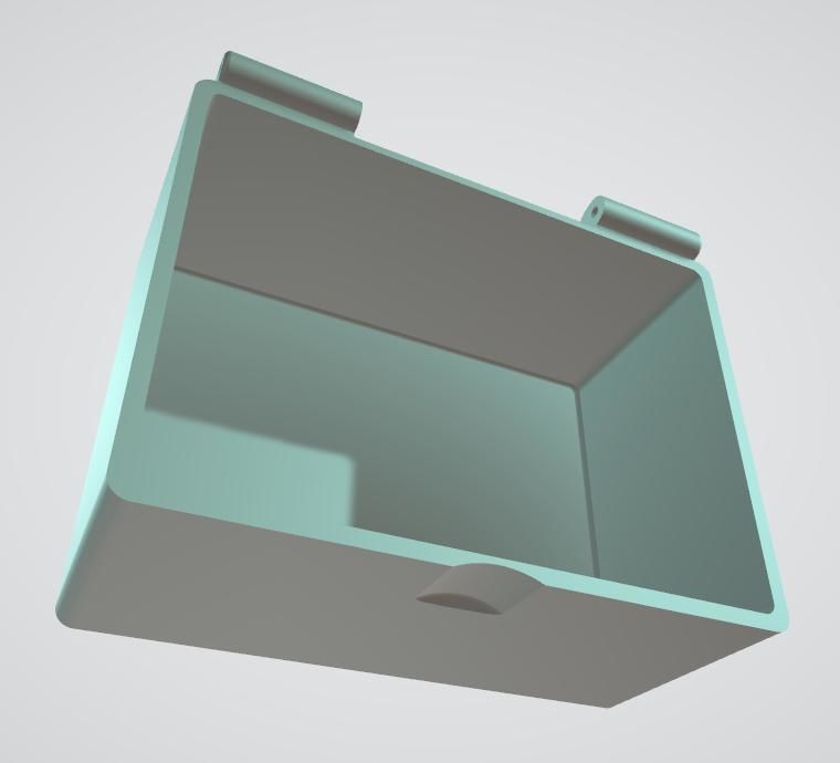 Card Game Box with Hinged Lid 3D print model_2