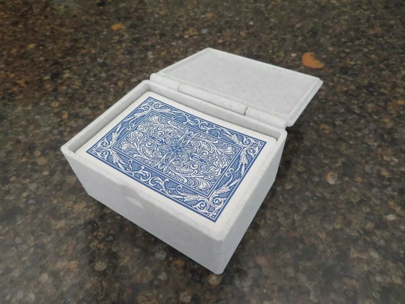 Card Game Box with Hinged Lid 3D print model_0