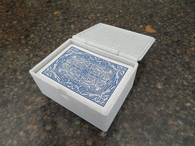 Card Game Box with Hinged Lid 3D print model
