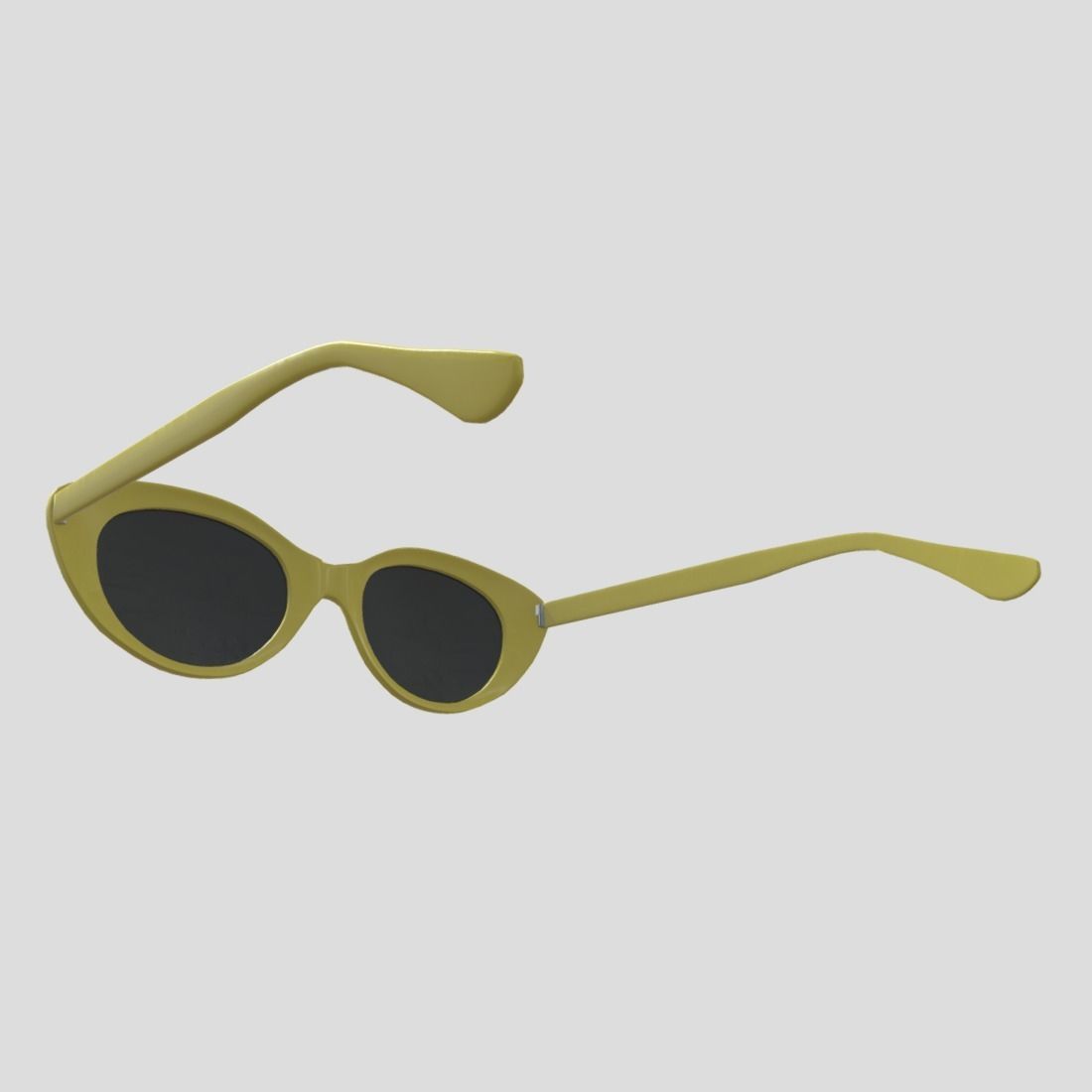 Sunglasses 2 cat eye Low-poly 3D model_10