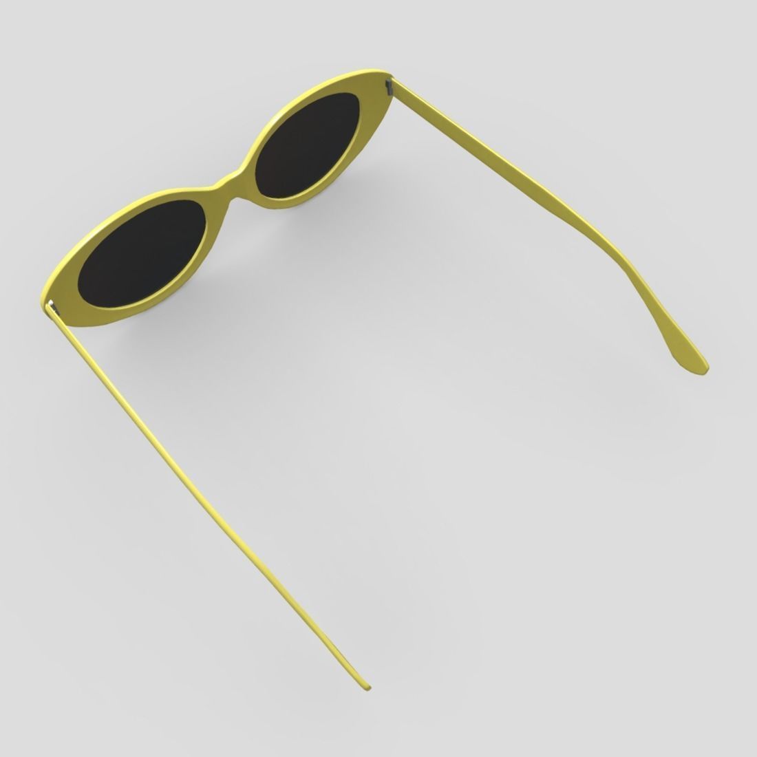 Sunglasses 2 cat eye Low-poly 3D model_8