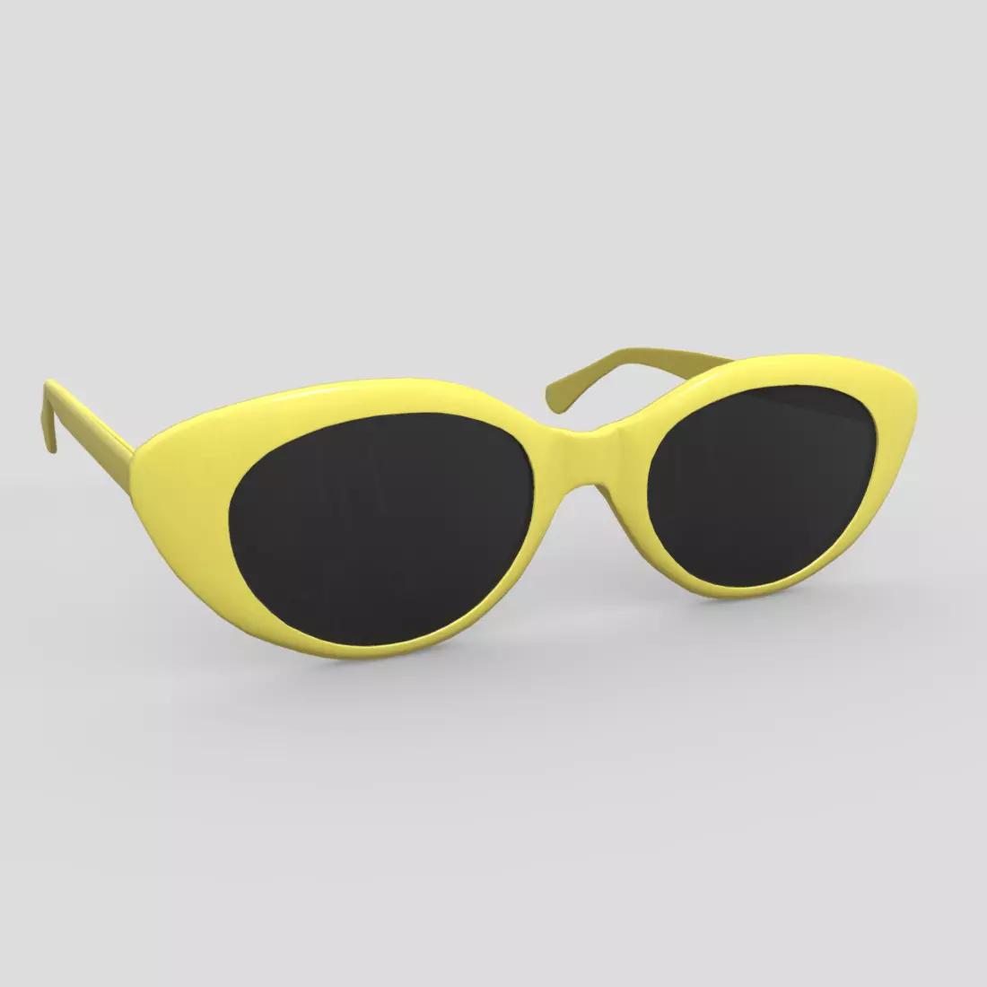 Sunglasses 2 cat eye Low-poly 3D model_0
