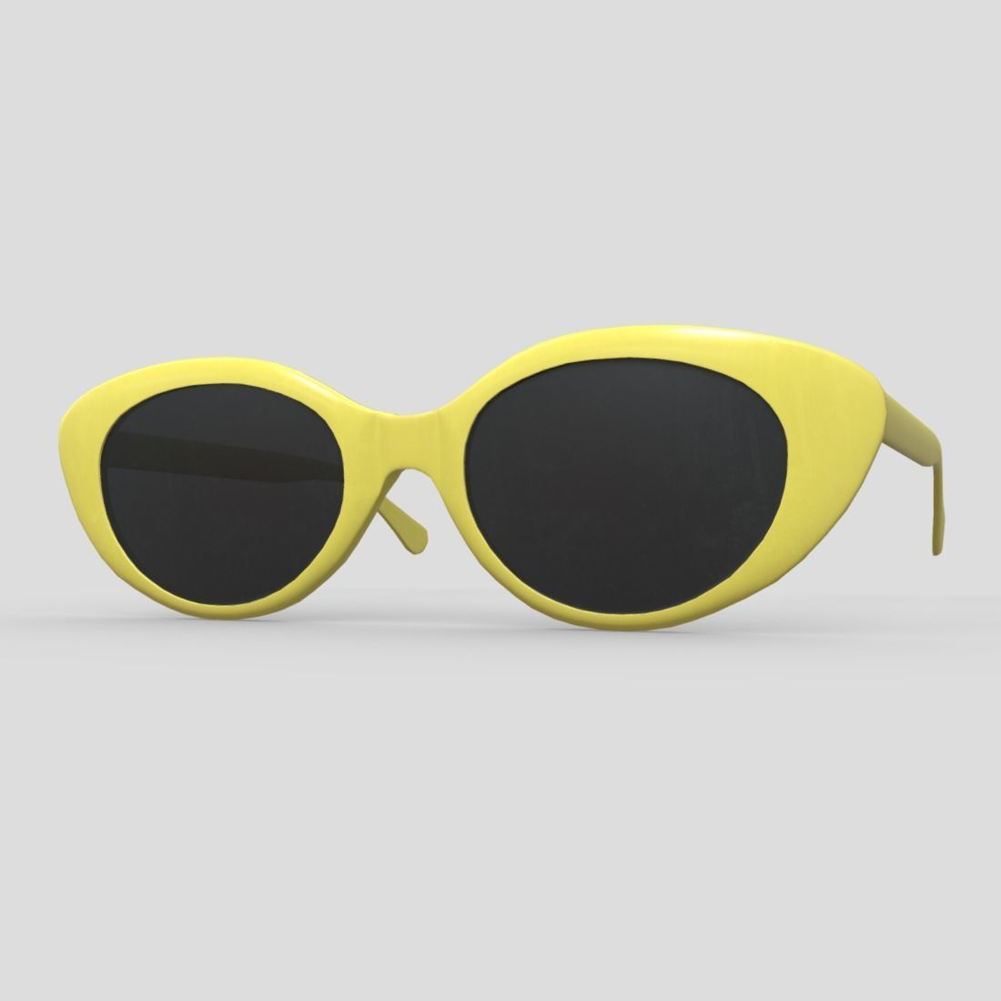 Sunglasses 2 cat eye Low-poly 3D model_12
