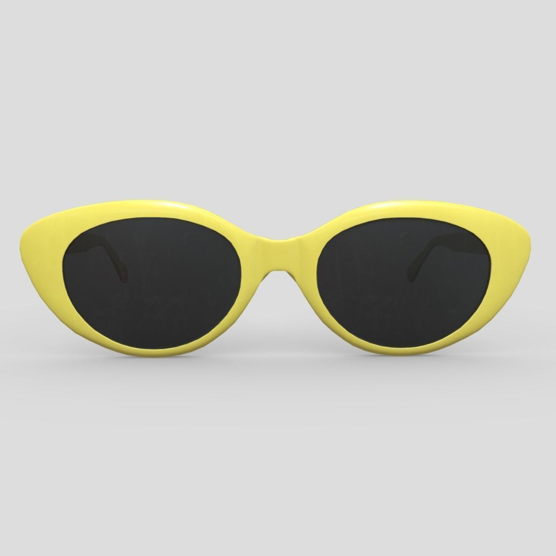 Sunglasses 2 cat eye Low-poly 3D model_2