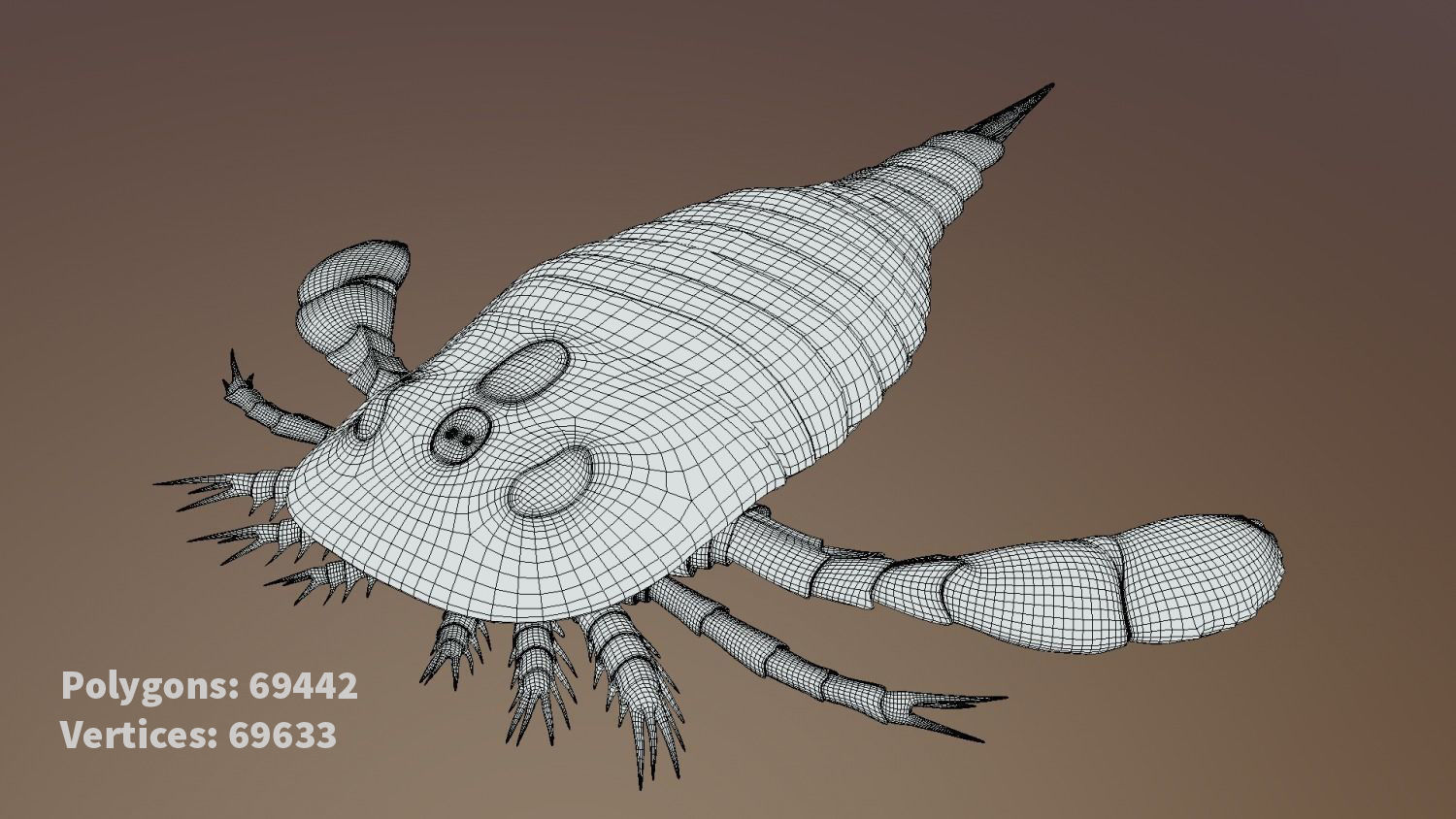 Extinct animals pack version 9 Low-poly 3D model_63