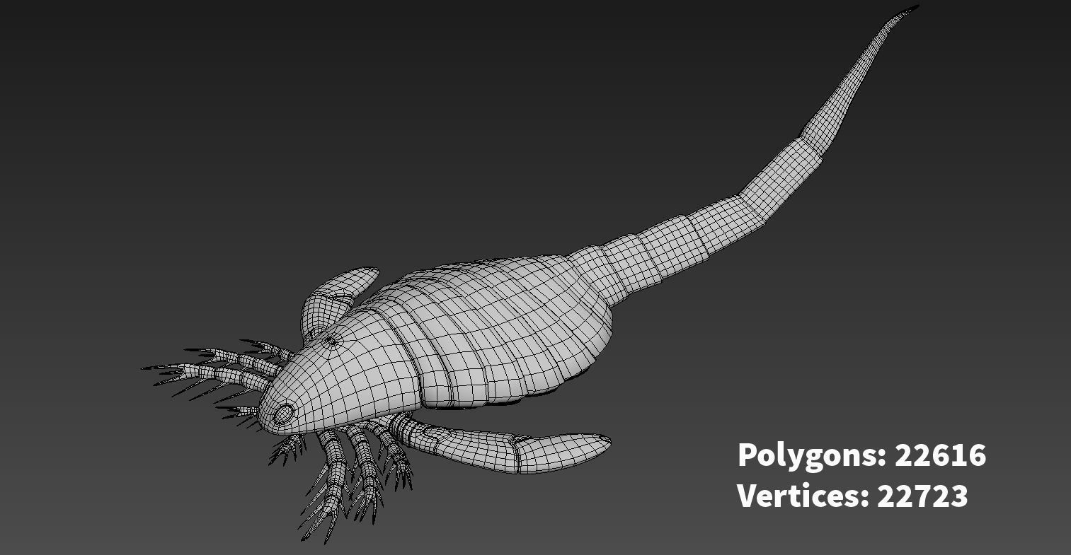 Extinct animals pack version 9 Low-poly 3D model_34