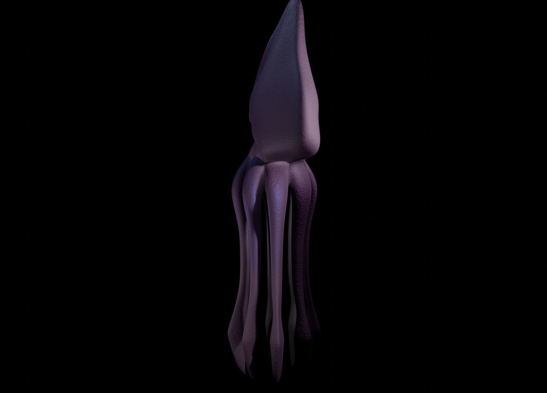Low Poly Giant Squid Low-poly 3D model_17