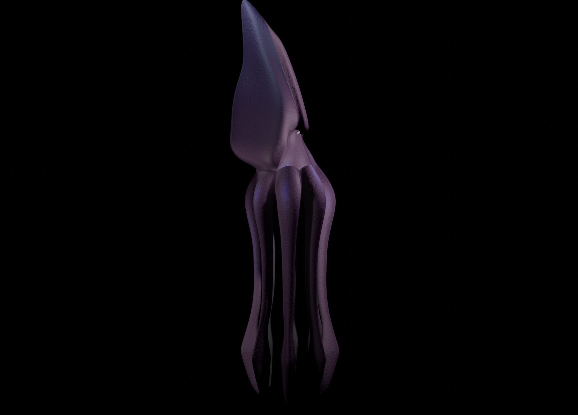 Low Poly Giant Squid Low-poly 3D model_10
