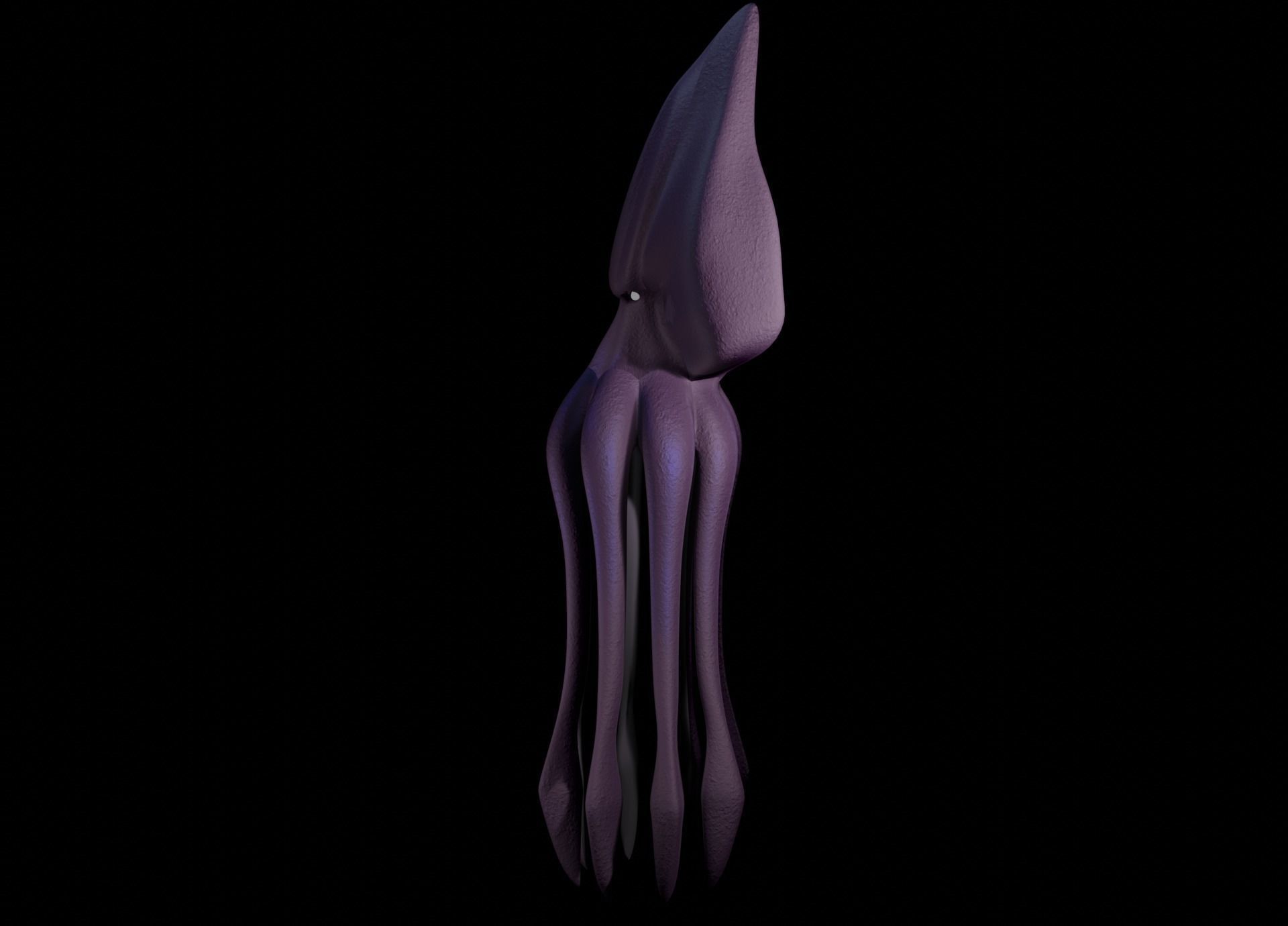 Low Poly Giant Squid Low-poly 3D model_21