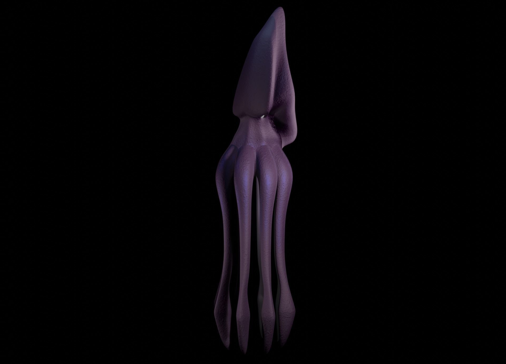 Low Poly Giant Squid Low-poly 3D model_25