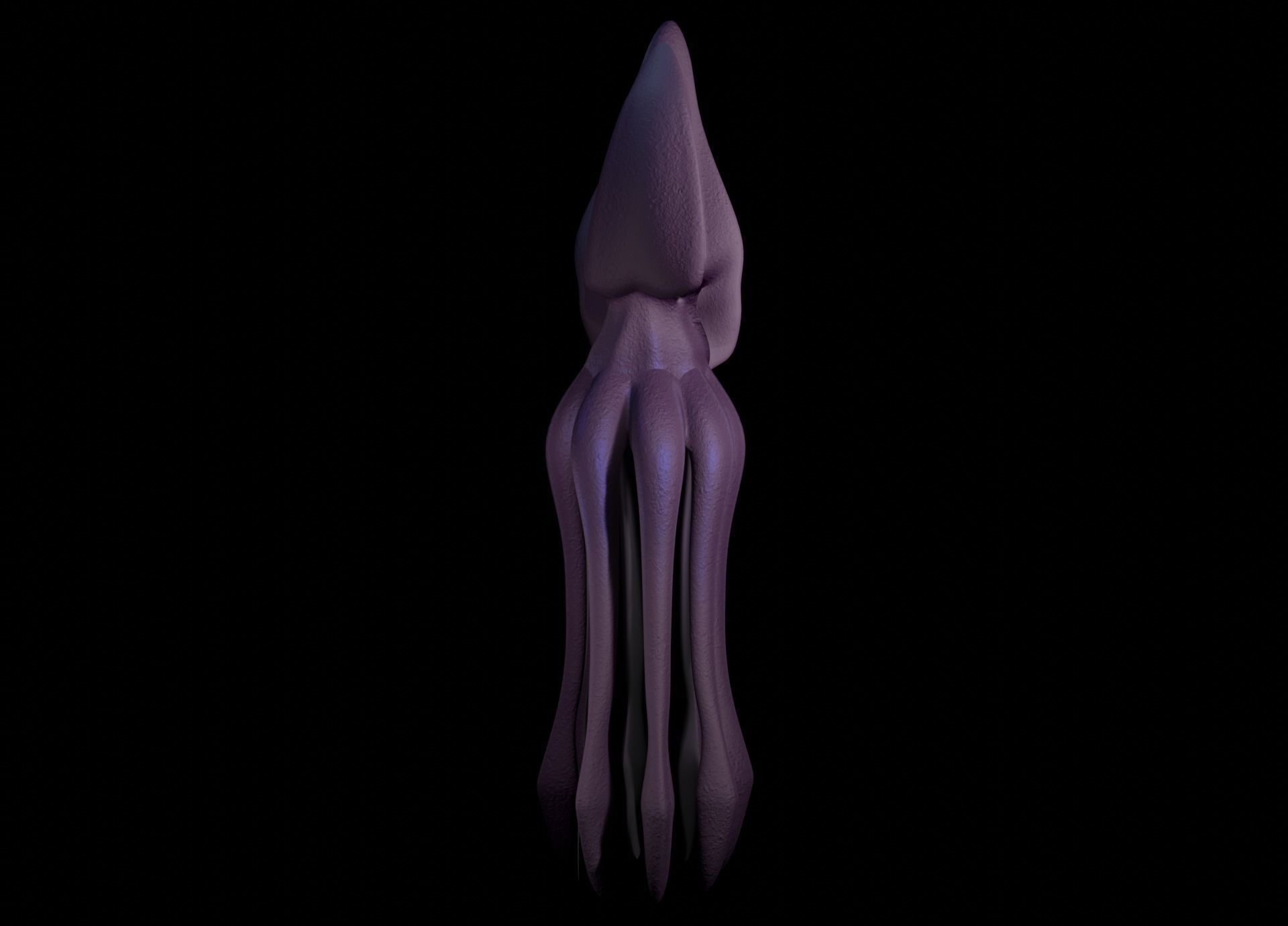 Low Poly Giant Squid Low-poly 3D model_27