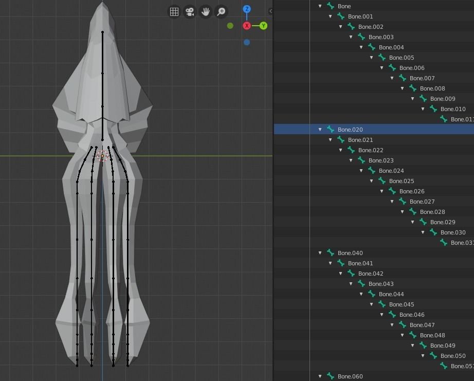 Low Poly Giant Squid Low-poly 3D model_56