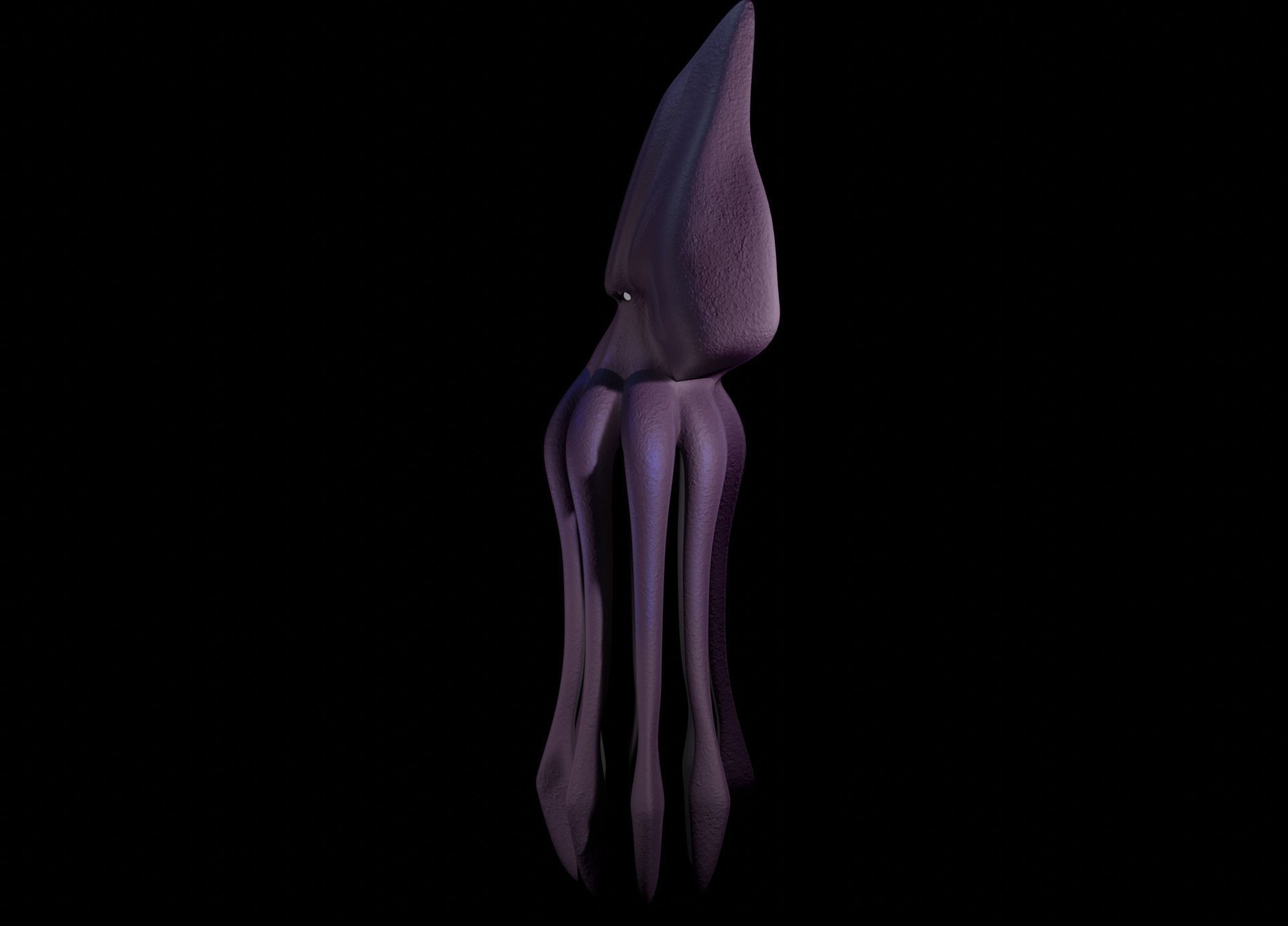 Low Poly Giant Squid Low-poly 3D model_20