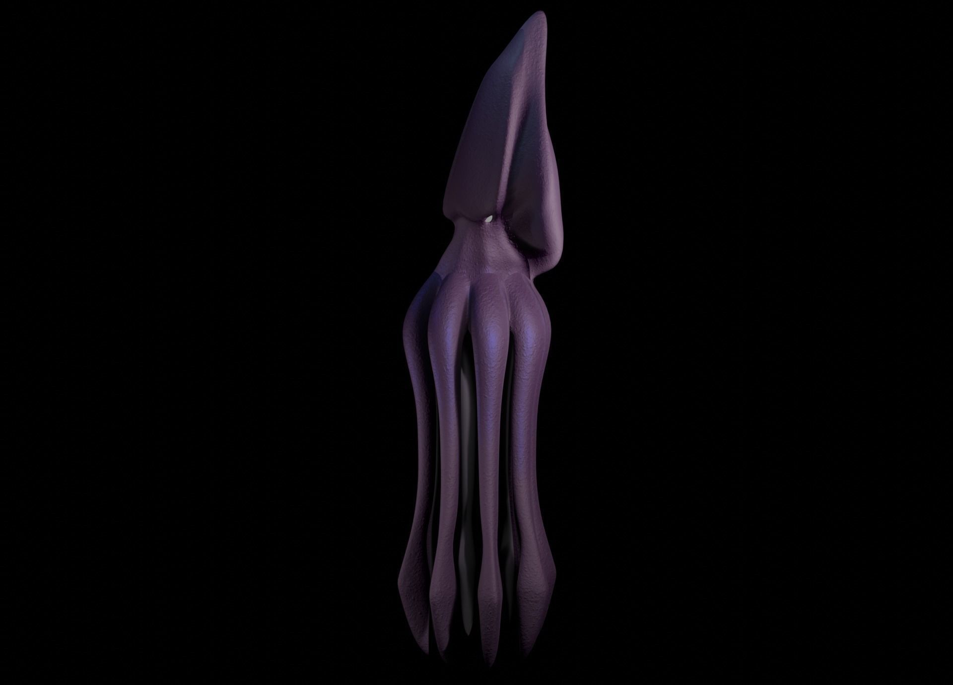 Low Poly Giant Squid Low-poly 3D model_24