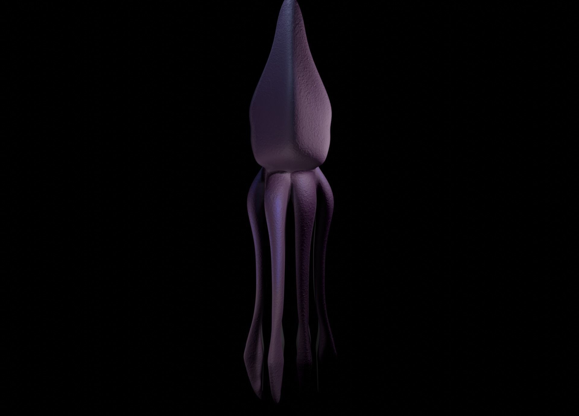 Low Poly Giant Squid Low-poly 3D model_15