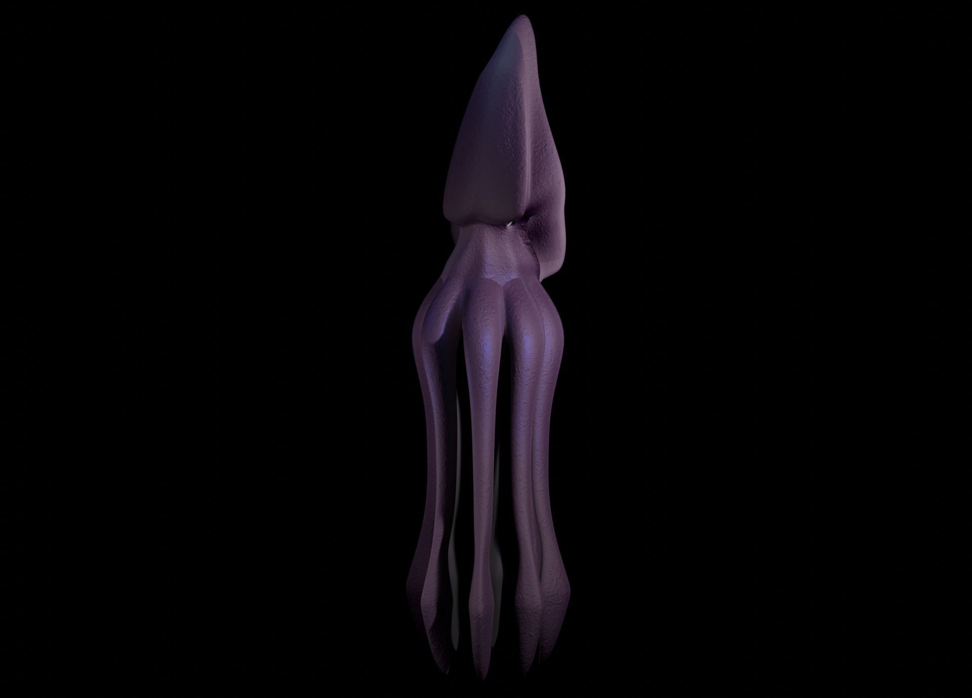 Low Poly Giant Squid Low-poly 3D model_26