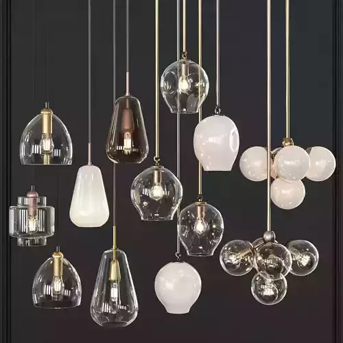 Pendant set 016 3D model
