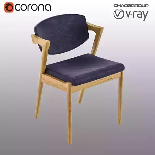chair wooden with upholstered seat