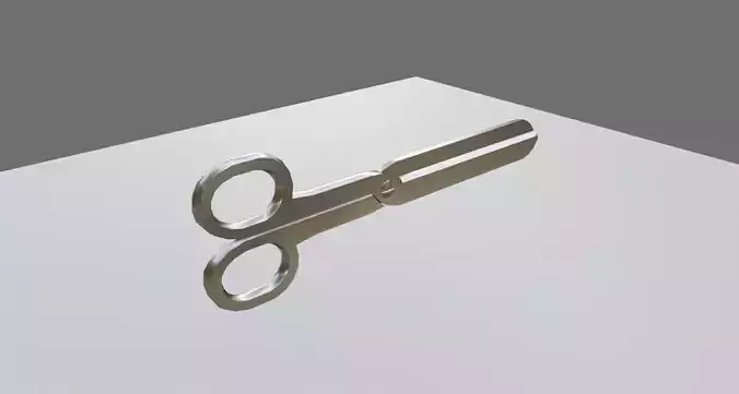 Scissors - Cut - Tesoura de corte Low-poly 3D model Scissors - Cut - Tesoura de corte Low-poly 3D model