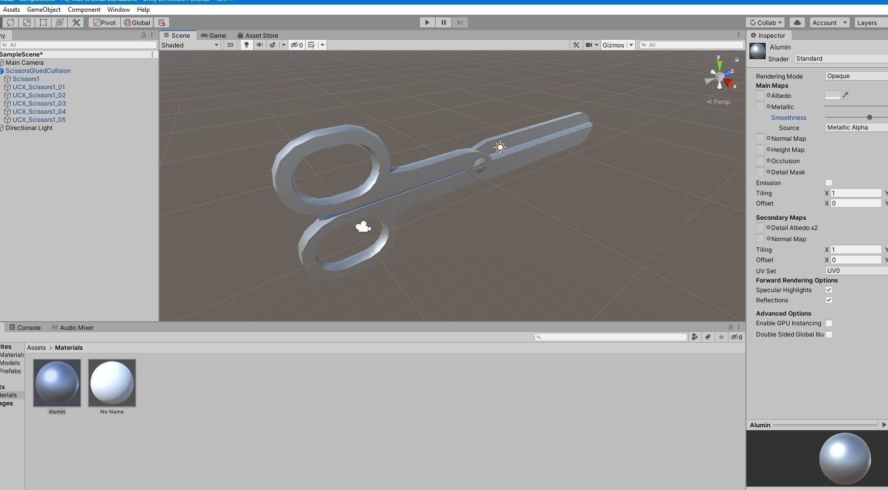 Scissors - Cut - Tesoura de corte Low-poly 3D model_13
