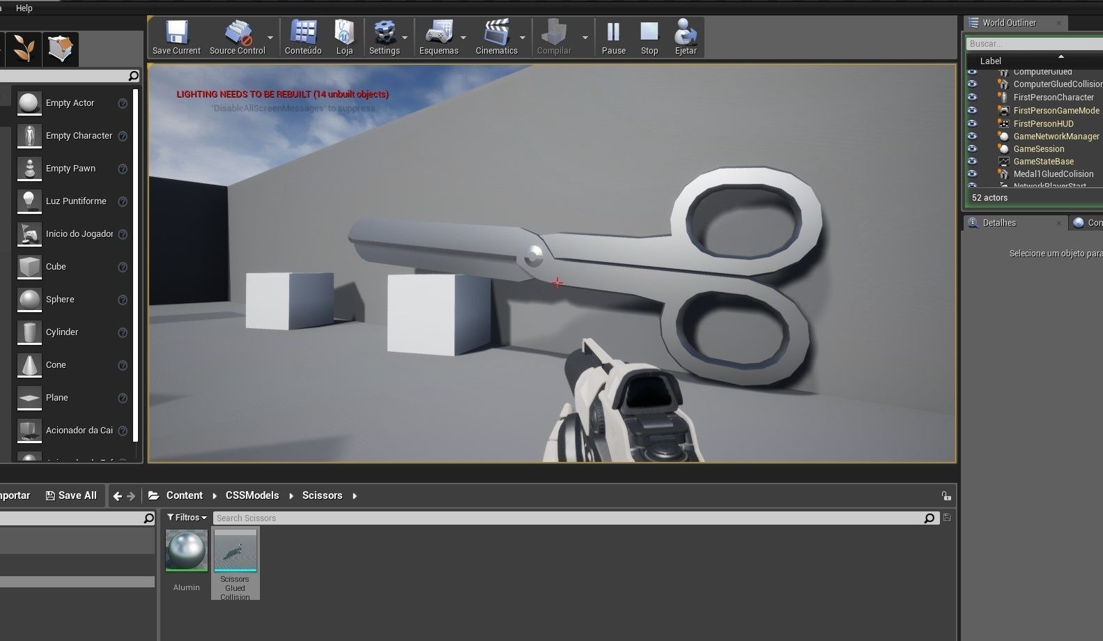 Scissors - Cut - Tesoura de corte Low-poly 3D model_15