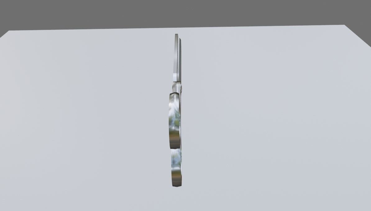 Scissors - Cut - Tesoura de corte Low-poly 3D model_7