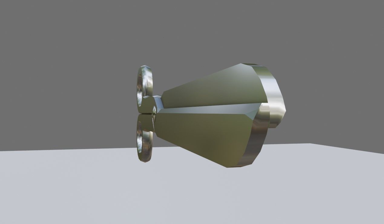 Scissors - Cut - Tesoura de corte Low-poly 3D model_4