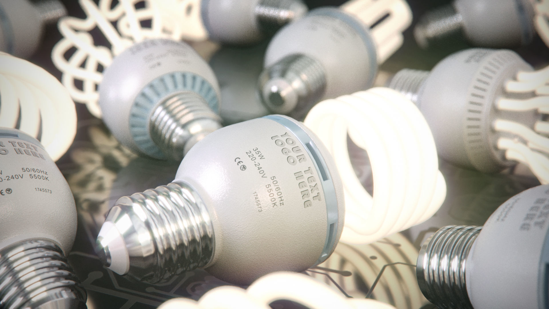 Energy saving light bulbs  3D model_9