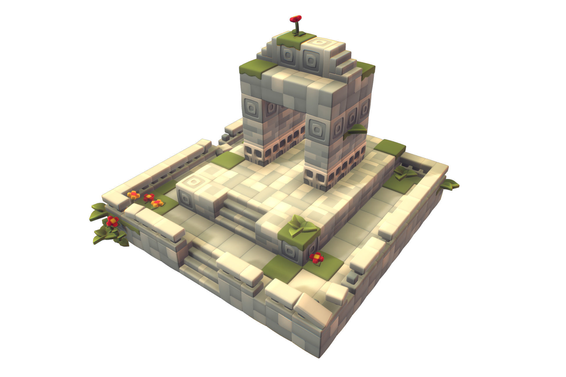 Cube World Bundle - Proto Series Low-poly 3D model_26