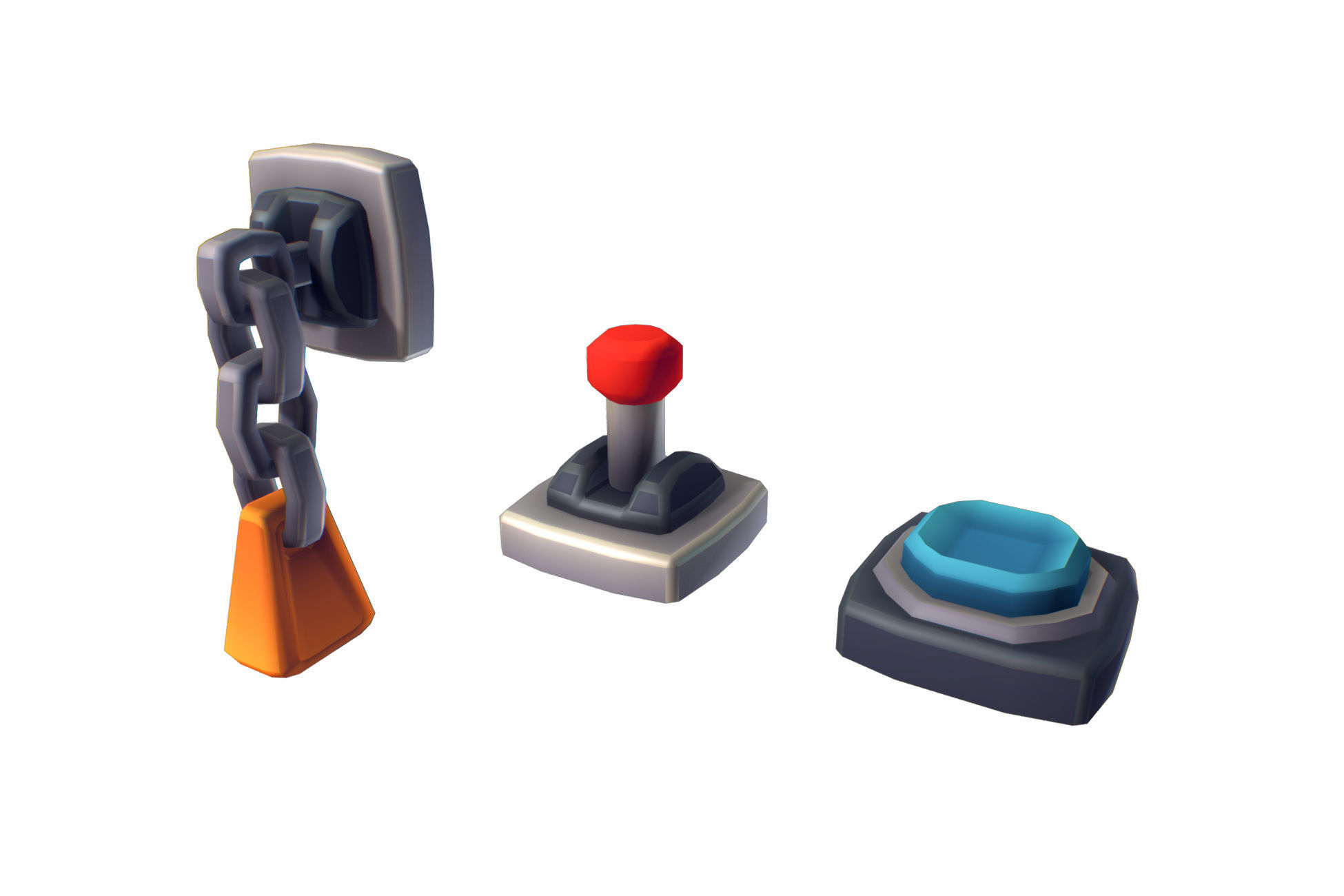 Cube World Bundle - Proto Series Low-poly 3D model_27