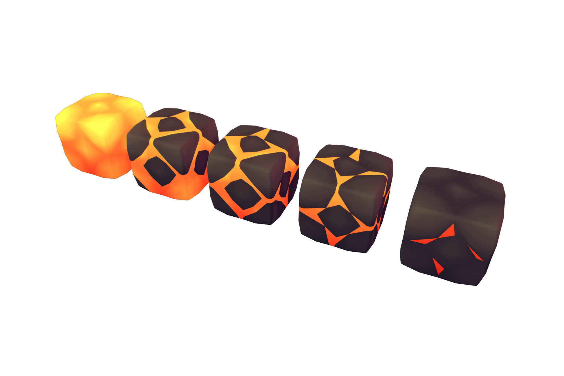 Cube World Bundle - Proto Series Low-poly 3D model_15